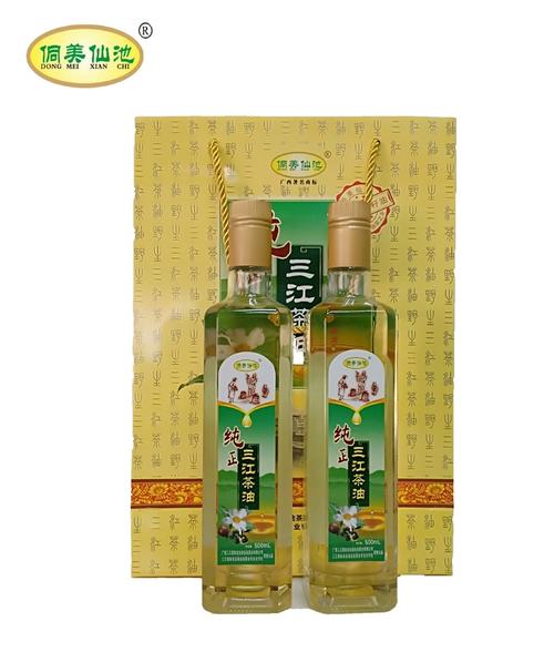 地理标志保护产品 广西柳州市三江特产 侗美仙池山茶油油瓶玻璃瓶组合